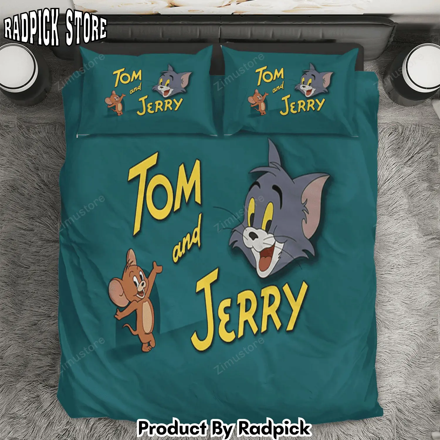 Radpick tom and jerry poster 2 3pcs 3pcs bedding set duvet cover and pillow cases gift for fan rp327704